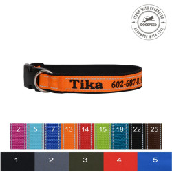 personalizowana obroża odblaskowa dla psa – seria Soft TO50 EM