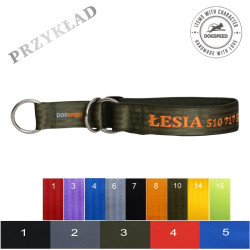 obroża półzaciskowa z haftem