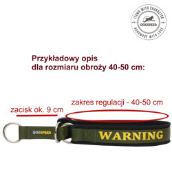 Obroża półzaciskowa z imieniem i telefonem | Soft TS54 EM 3,8