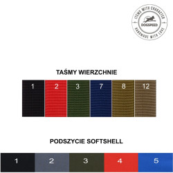 Obroża półzaciskowa z imieniem i telefonem | Soft TS54 EM 3,2