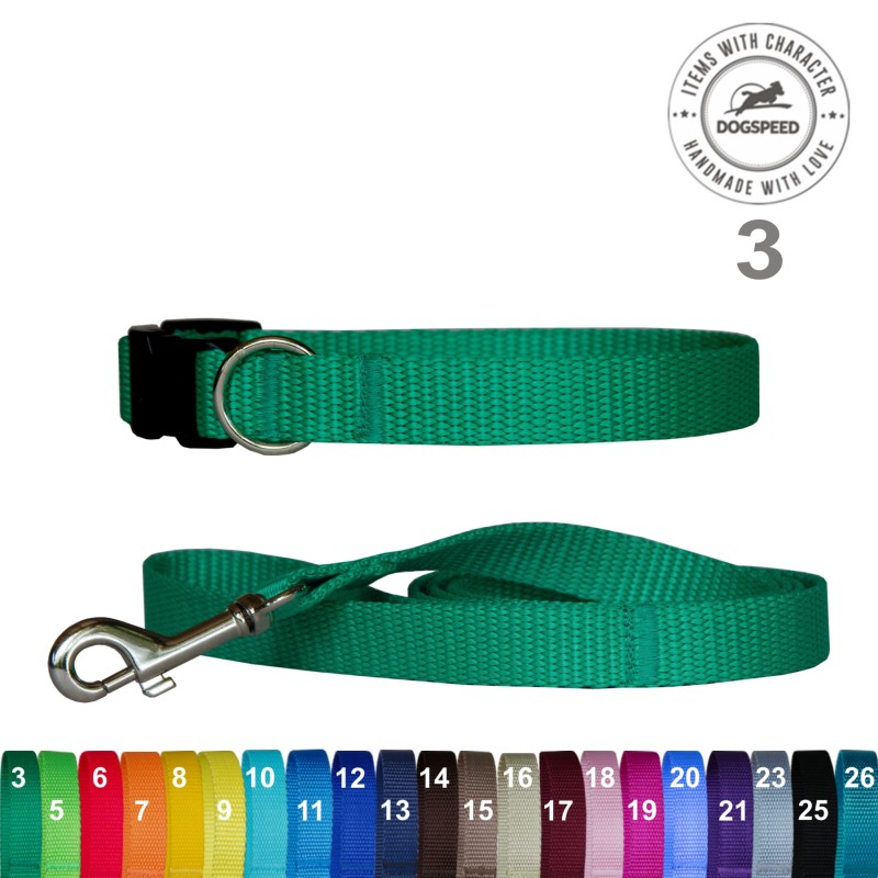 Obroża i smycz dla szczeniaka o szerokości 2,0 cm