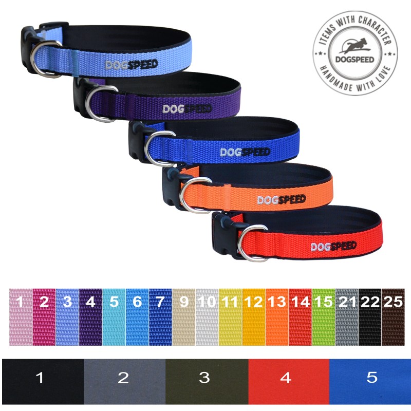 Obroża o szerokości 2,5 cm na miękkim podszyciu